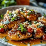 Hot Honey Feta Chicken Dish: A Deliciously Spicy and Savory Recipe