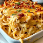 Irresistible Spicy Southern Cheesy Chicken Spaghetti Casserole