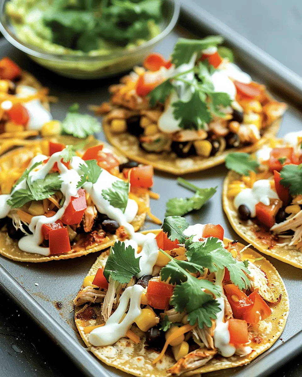 Mexican Rotisserie Chicken Tostadas: Easy, Flavor-Packed Delight