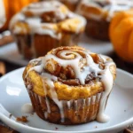 Pumpkin Cinnamon Roll Muffins