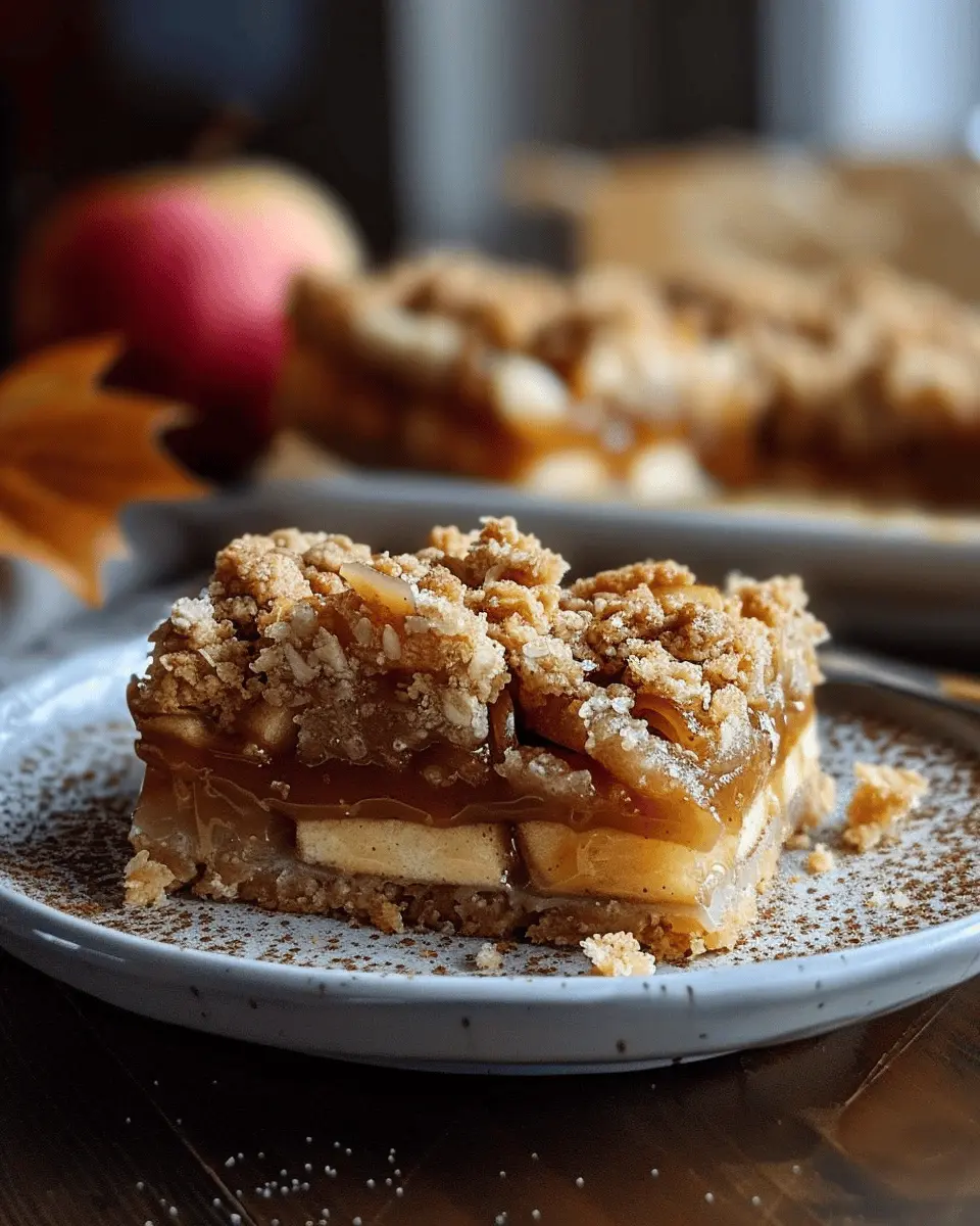 Salted Caramel Apple Crumble Bars: Irresistible Fall Treat in 45 Min