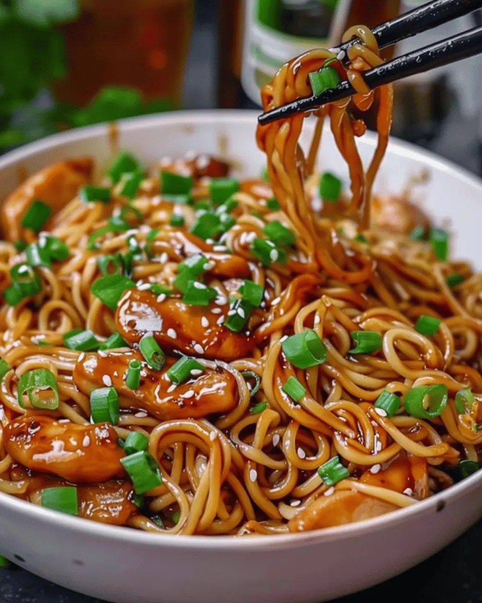 Sticky Garlic Chicken Noodles: The Best Homemade Comfort Dish