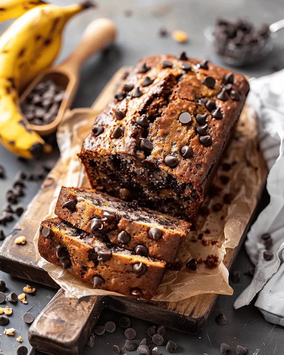 Super Moist Chocolate Chip Banana Bread Recipe for the Best Breakfast