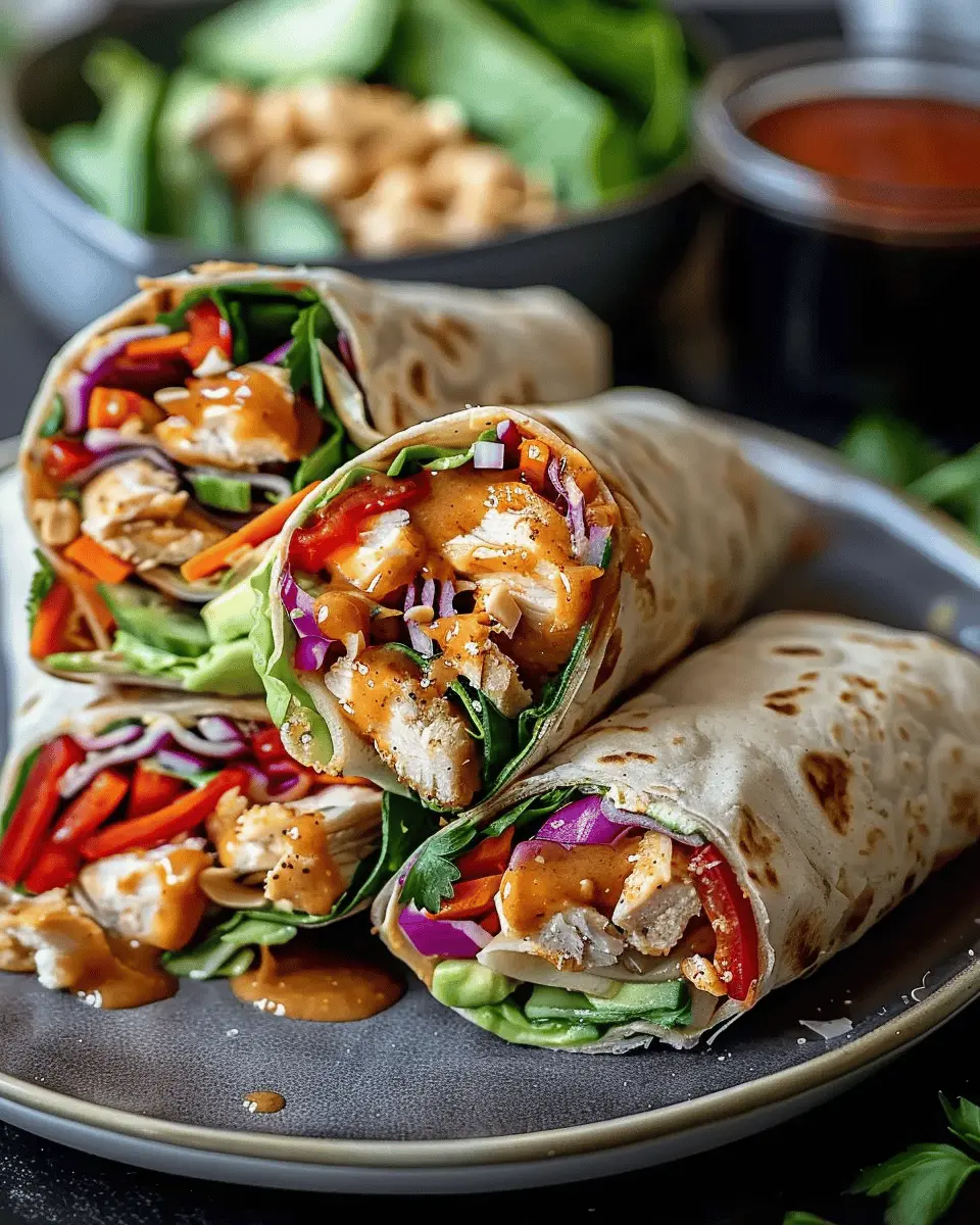 Thai Peanut Chicken Wraps: Easy 30-Minute Recipe for Flavor Lovers