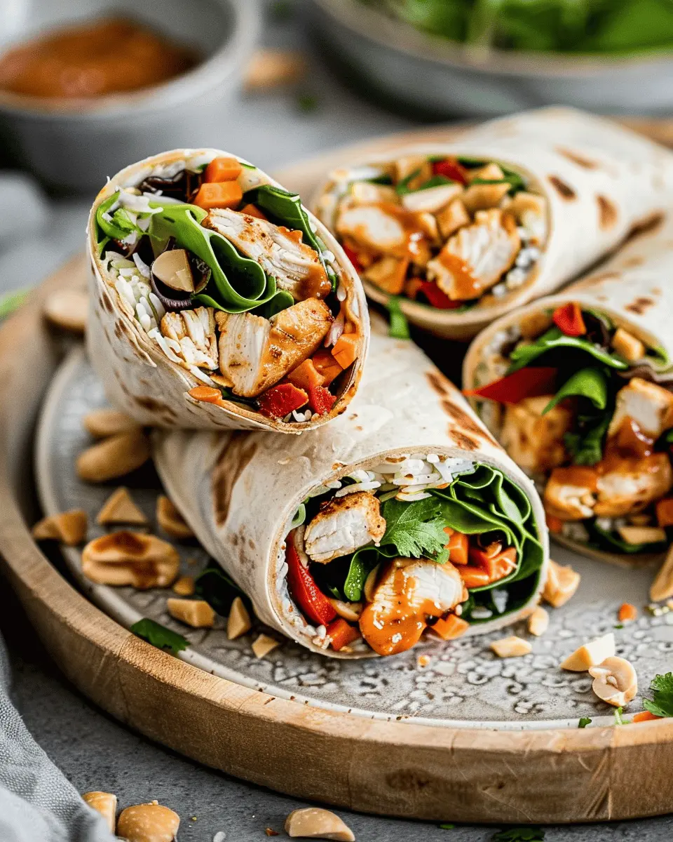 Thai Peanut Chicken Wraps: Easy Recipe for Flavorful Comfort