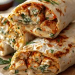 Ooey-Gooey Cheesy Garlic Chicken Wraps You’ll Devour