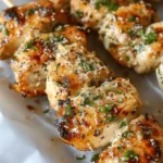 Ranch Garlic Parmesan Chicken Skewers
