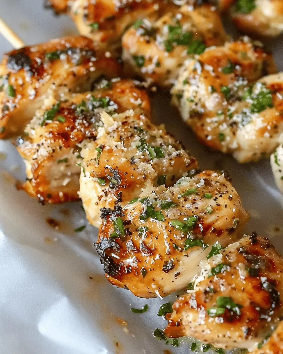 Ranch Garlic Parmesan Chicken Skewers: Easy Family-Friendly Recipe