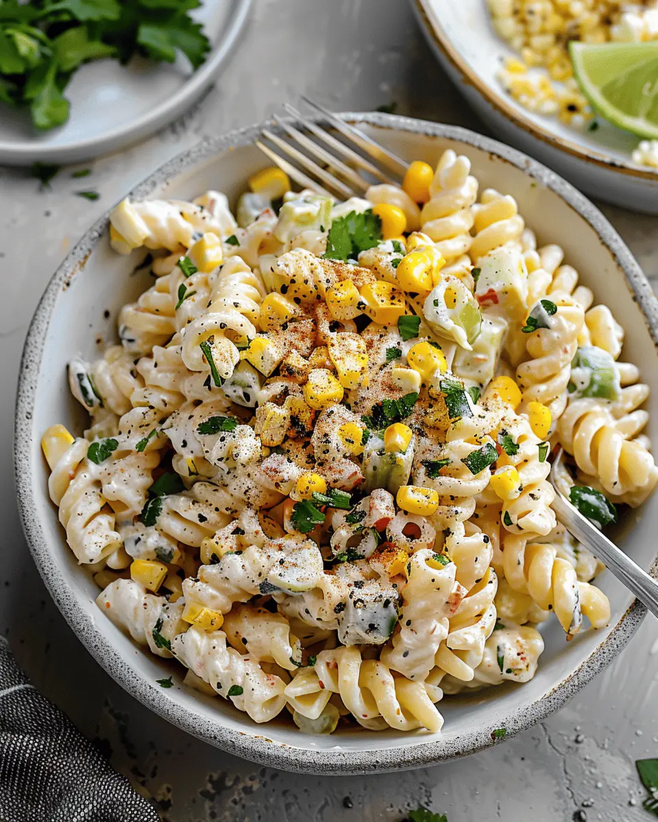 Creamy Street Corn Pasta Salad: The Best Summer Side Dish