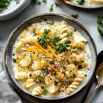 Hearty Cheddar Garlic Herb Potato Soup Recipe