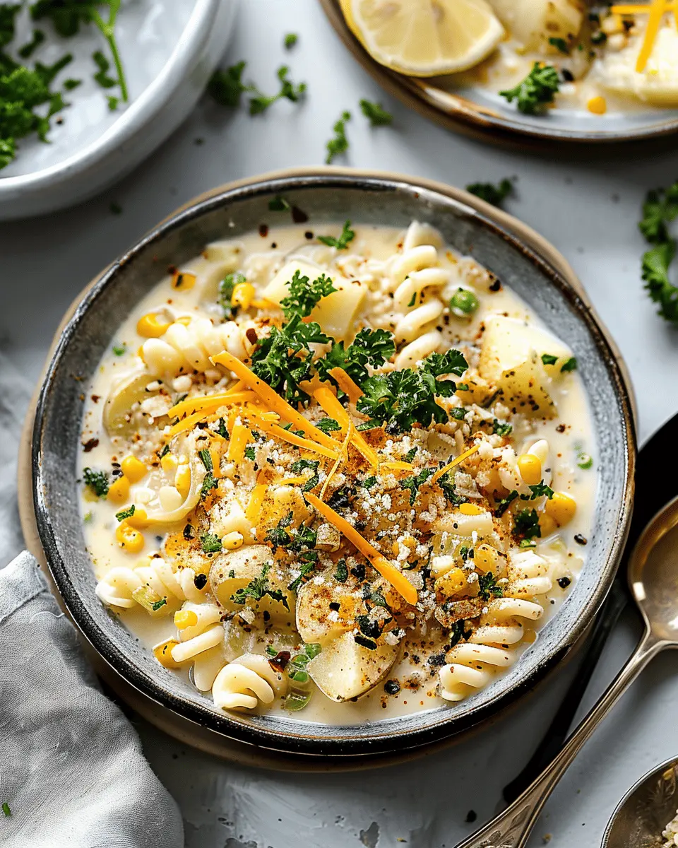 Hearty Cheddar Garlic Herb Potato Soup: Comfort in a Bowl