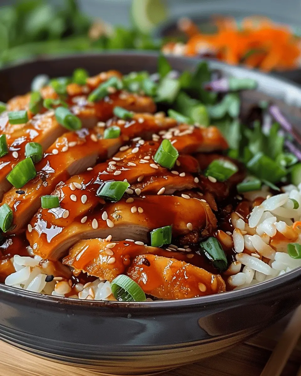 Hot Honey Chicken Bowl: Easy Weeknight Delight with Turkey Bacon