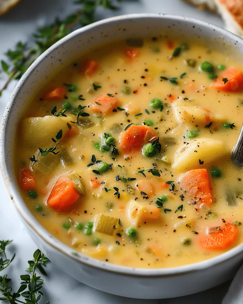 One-Pot Creamy Vegetable Soup: A Cozy, Wholesome Delight