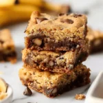 Moist Banana Bread Blondies