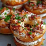 Zesty Bacon Cream Cheese Bagels