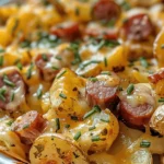 Cheesy Ranch Potatoes and Smoked Sausage