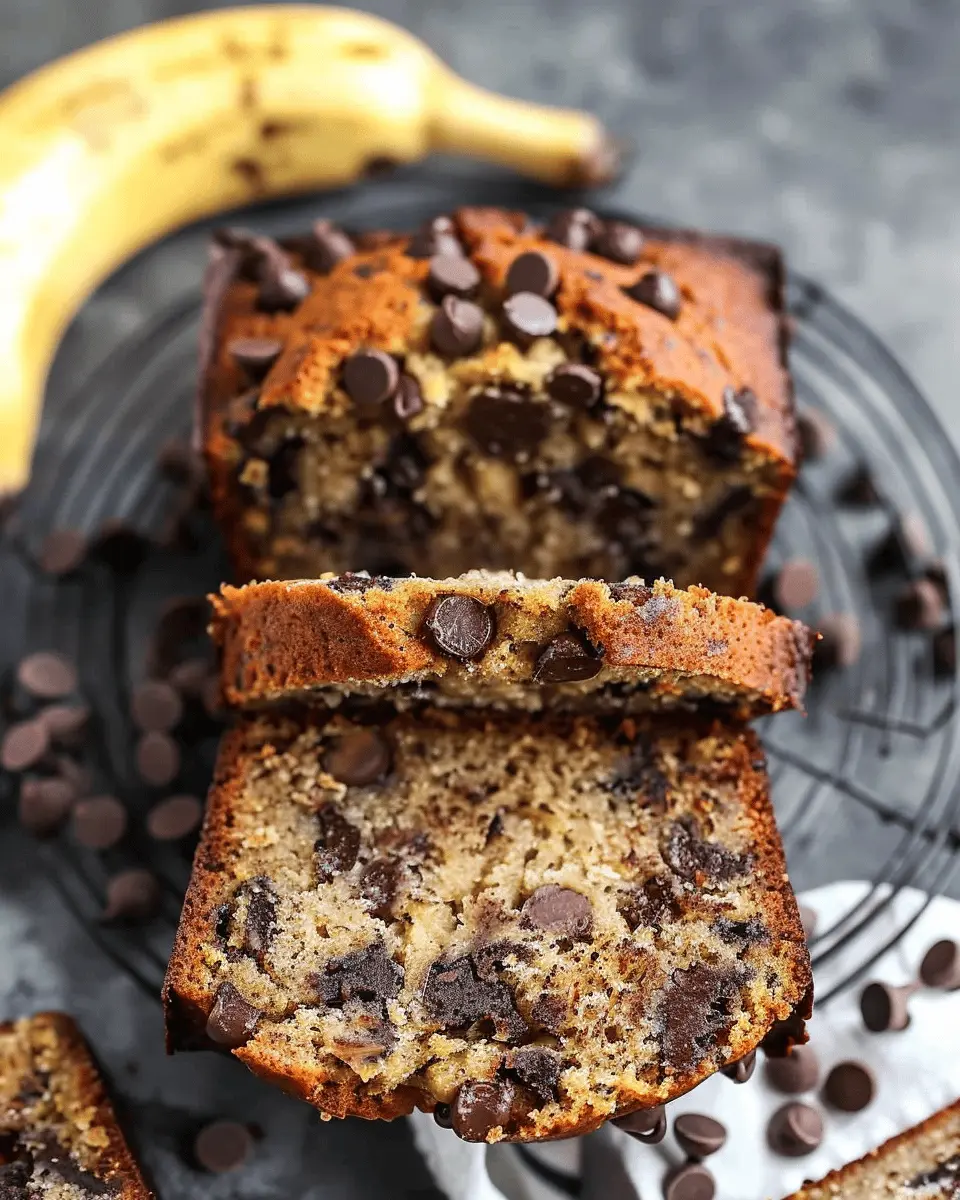 Super Moist Chocolate Chip Banana Bread You’ll Love to Bake