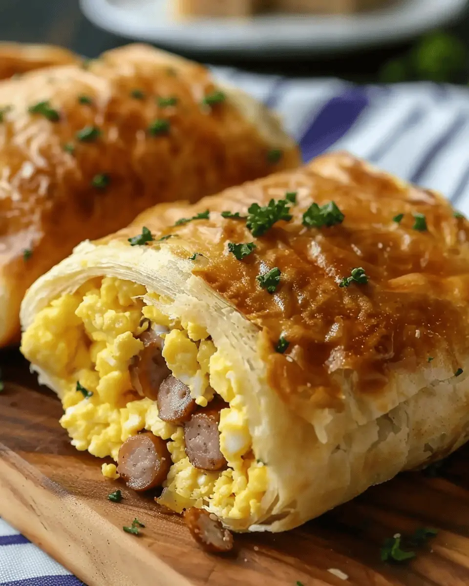 Sausage Egg Breakfast Roll-Ups – Easy Morning Treat with Turkey Bacon