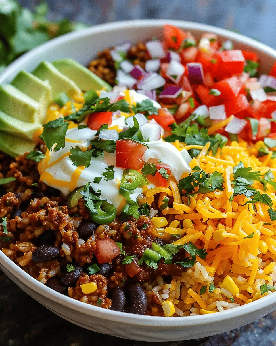 Master the Flavor Taco Rice Bowl: The Best Comfort Food Tonight