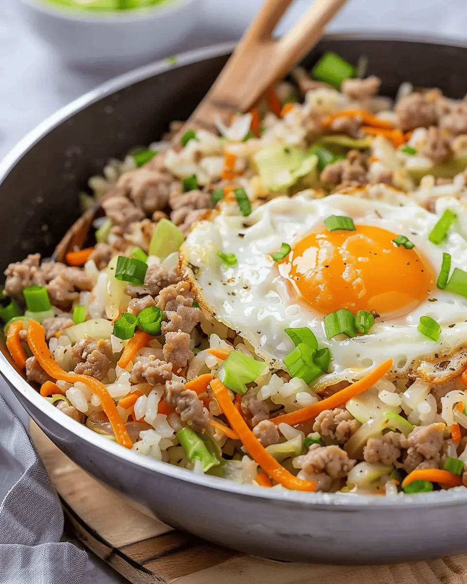 Egg Roll in a Bowl: Easy One-Skillet Keto Delight with Turkey Bacon