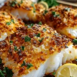 Crispy Air Fryer Parmesan Crusted Cod