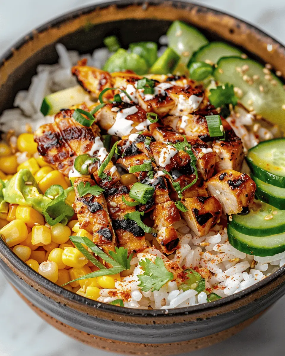 Street Corn Chicken Rice Bowl: A Juicy Twist on Comfort Food