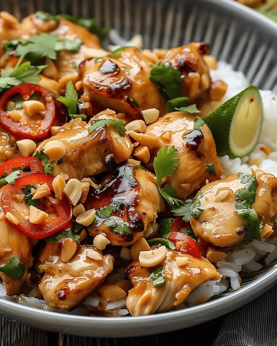 Irresistible Thai Peanut Chicken: Quick, Easy, and Delicious in 30 Minutes