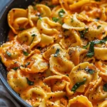 One-Pot Spicy Garlic Butter Chicken Tortellini