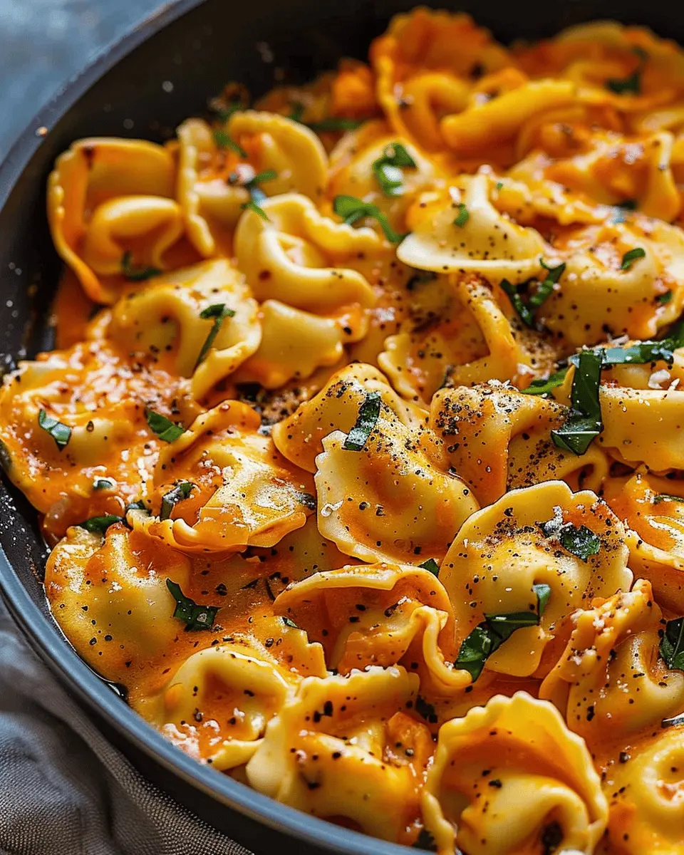 One-Pot Spicy Garlic Butter Chicken Tortellini Bliss for Dinner