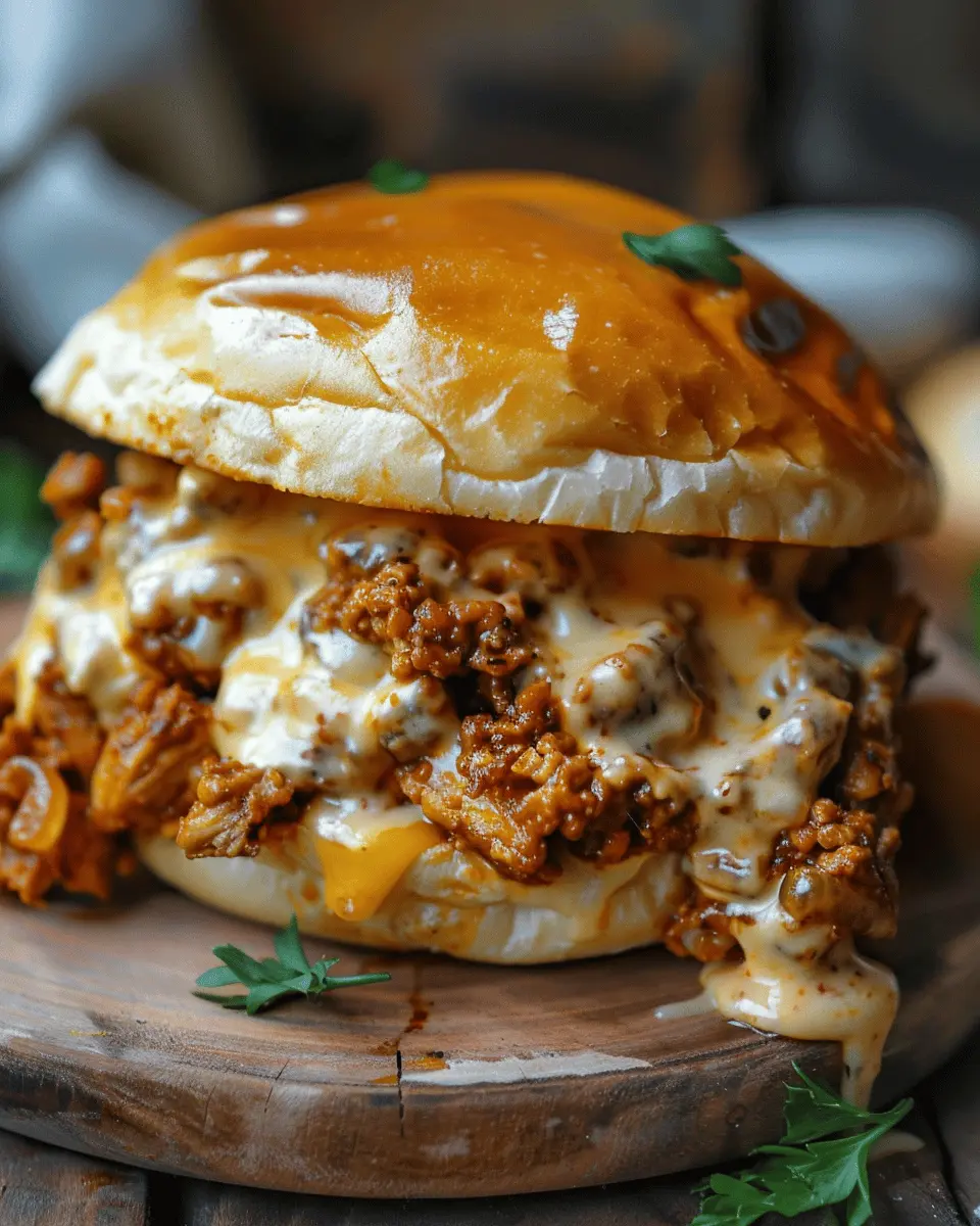 Cajun Chicken Sloppy Joes: Easy with Creamy Cheese Sauce