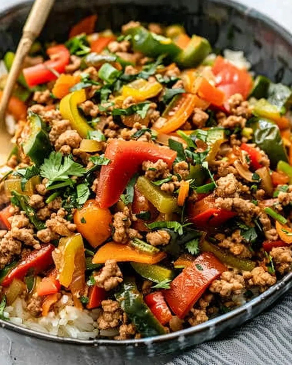 Ground Turkey and Peppers: A Quick, Flavorful Healthy Delight