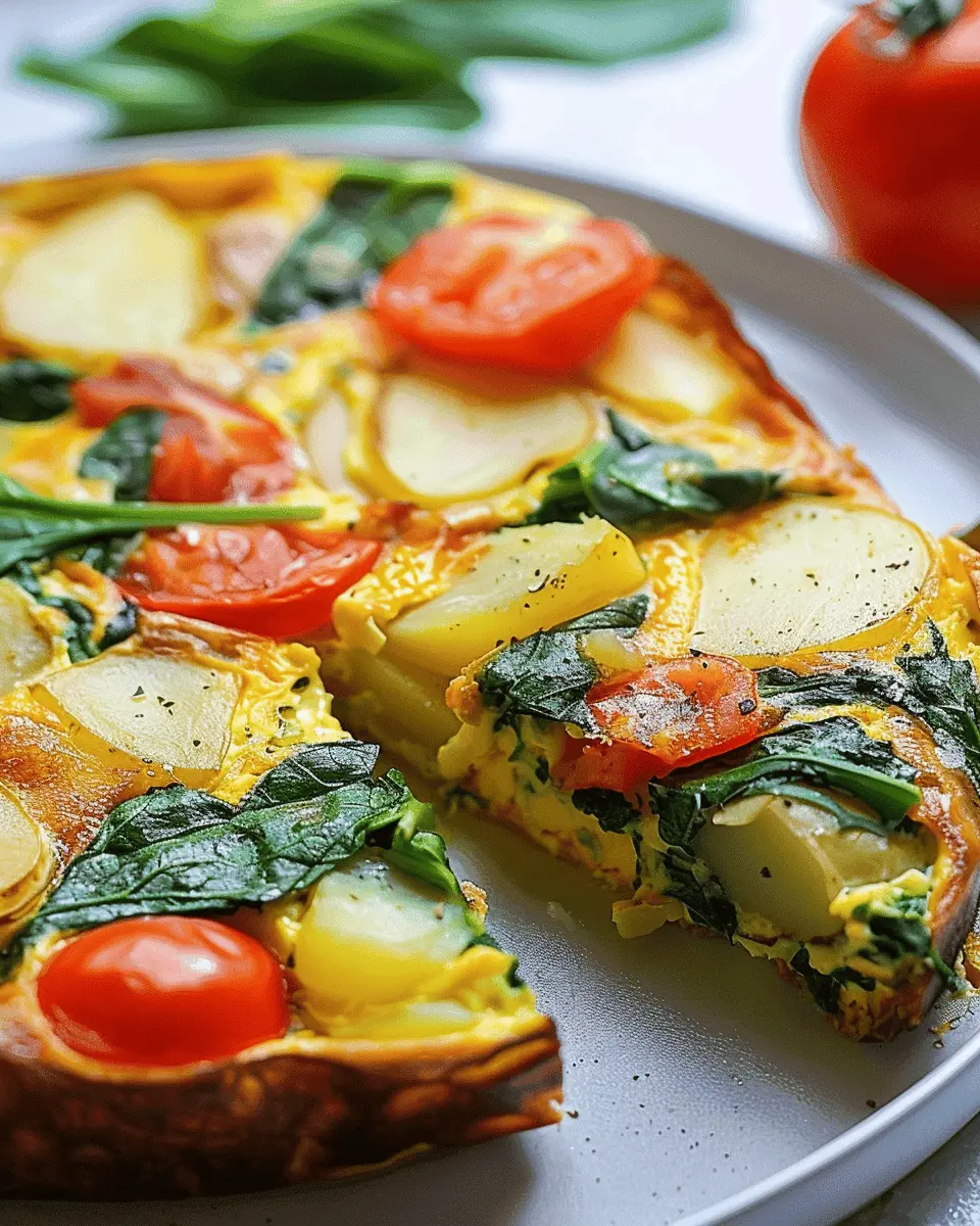 Potato and Spinach Frittata: A Wholesome Delight for Any Meal