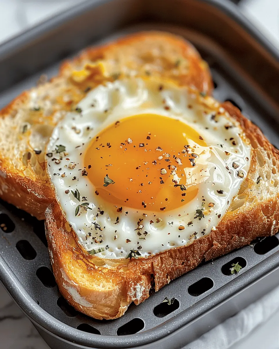 Air Fryer Egg Cheese Toast: Easy Turkey Bacon Delight at Home