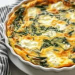 Cottage Cheese and Spinach Crustless Quiche