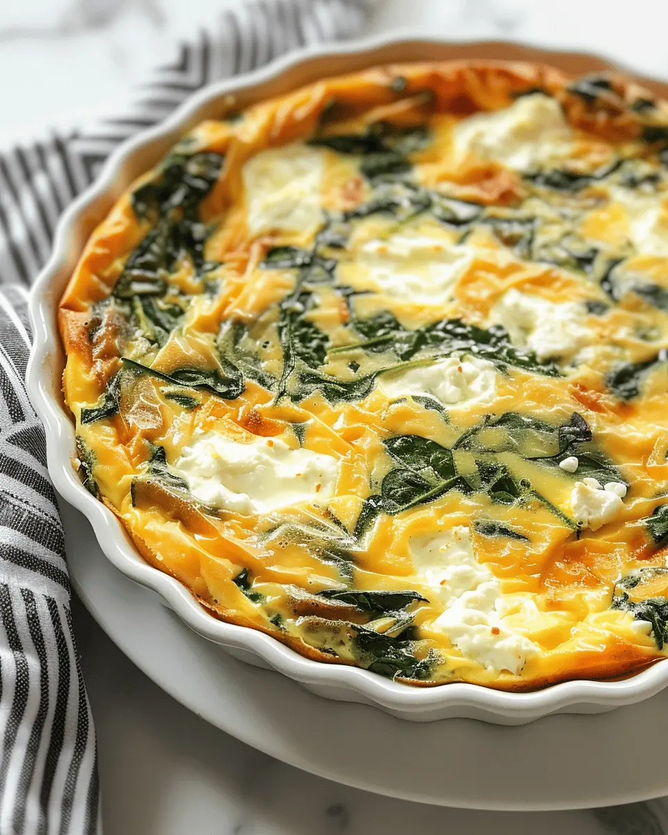 Cottage Cheese and Spinach Crustless Quiche: Easy Weeknight Delight