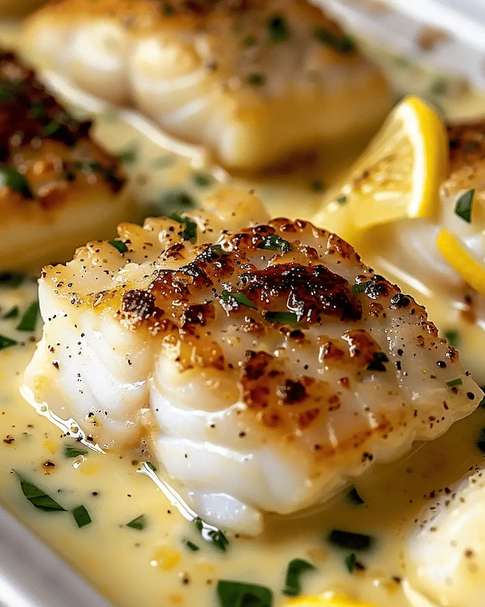 Baked Cod in Coconut Lemon Cream Sauce: An Easy Weeknight Delight