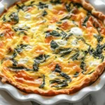 Cottage Cheese and Spinach Crustless Quiche