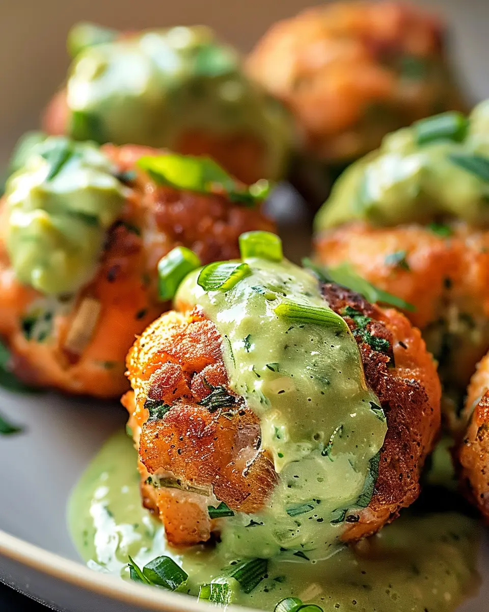 Salmon Balls with Creamy Avocado Sauce: Easy and Delicious Recipe