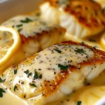 Baked Cod in Coconut Lemon Cream Sauce: A Quick and Flavorful Weeknight Dinner