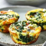 Quick & Healthy Egg Muffins with Spinach and Feta