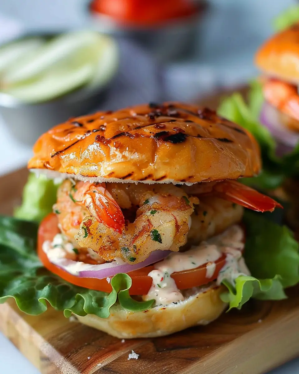 Shrimp Burgers with Turkey Bacon: A Juicy Twist on Tradition
