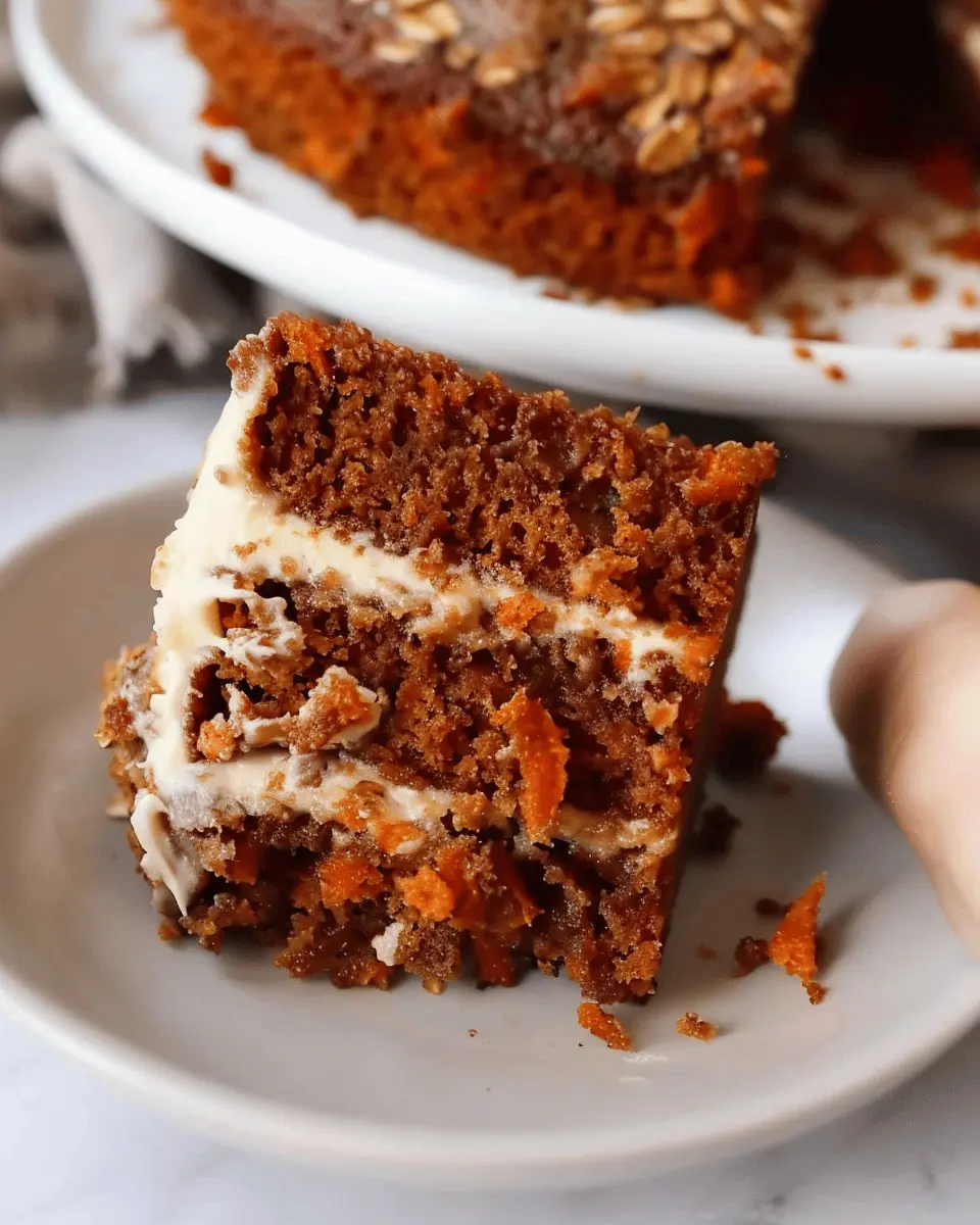 Easy Flourless Oatmeal Carrot Cake Recipe That’s Delightfully Healthy