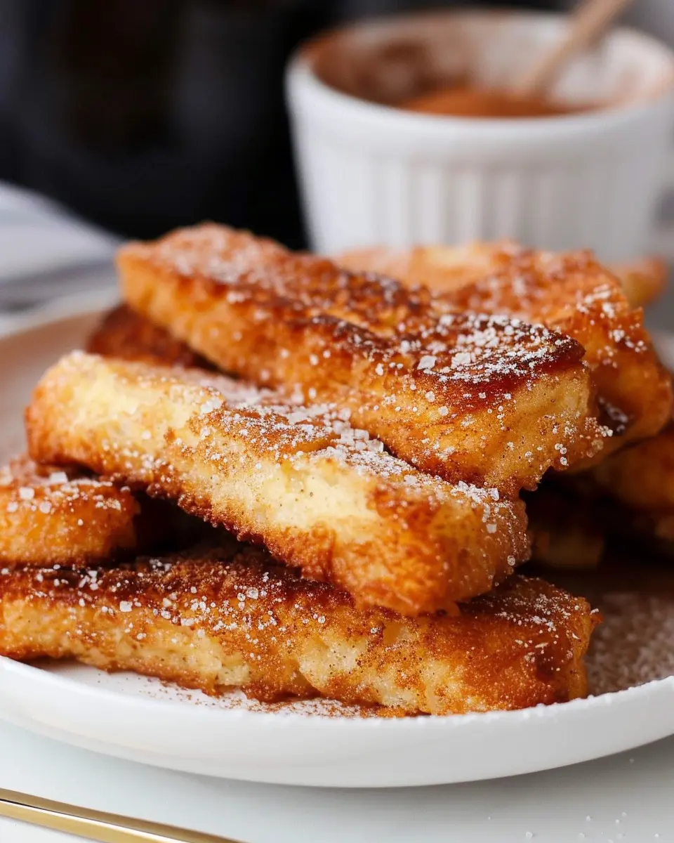 Air Fryer Cinnamon Sugar French Toast Sticks Made Easy