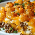 Tater Tot Casserole with Ground Beef
