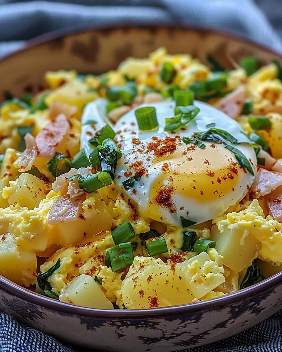 Cheesy Potato Egg Scramble: A Cozy, Indulgent Breakfast Delight