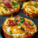 Loaded Bacon and Egg Hash Brown Muffins