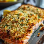 Crispy Parmesan Crusted Baked Salmon: 1 amazing dish