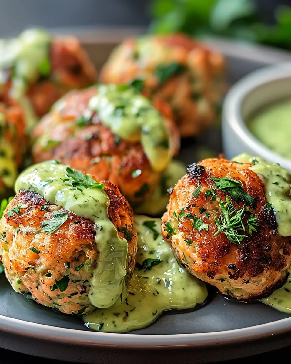 Salmon Balls with Creamy Avocado Sauce: Easy and Delicious Treats
