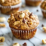 Healthy Peanut Butter Banana Muffins (dairy free + gluten free)