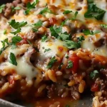 Cheesy Hamburger Rice Casserole